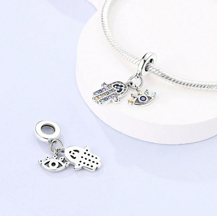 Hamsa y Ojo de Gemas