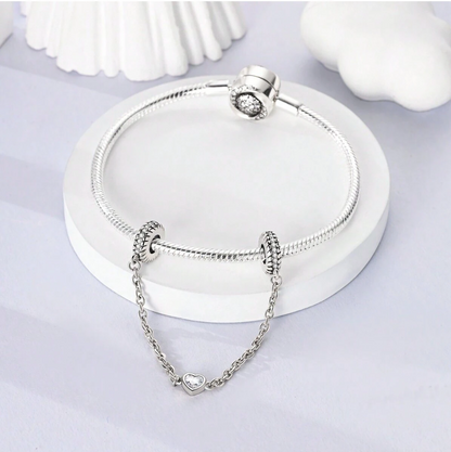 Cadena de Seguridad Corazón de Cristal