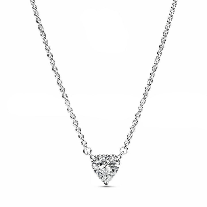 Collar Corazon Plateado