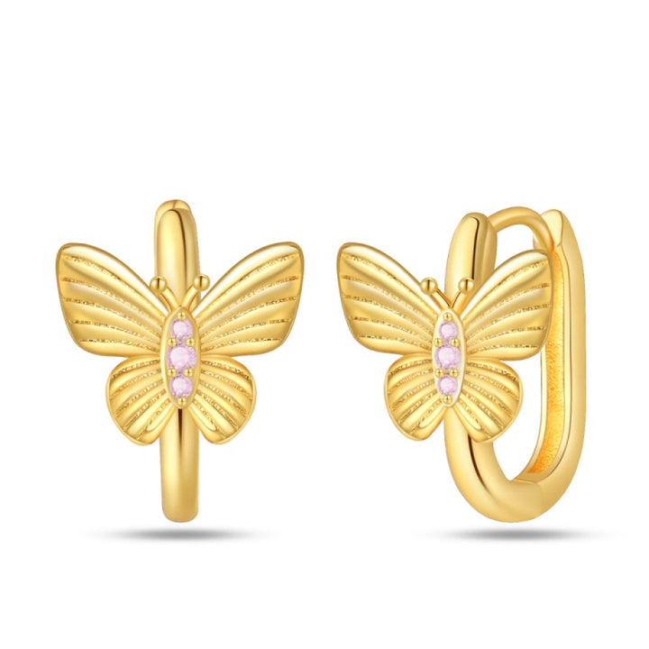 Aretes Mariposa Dorada