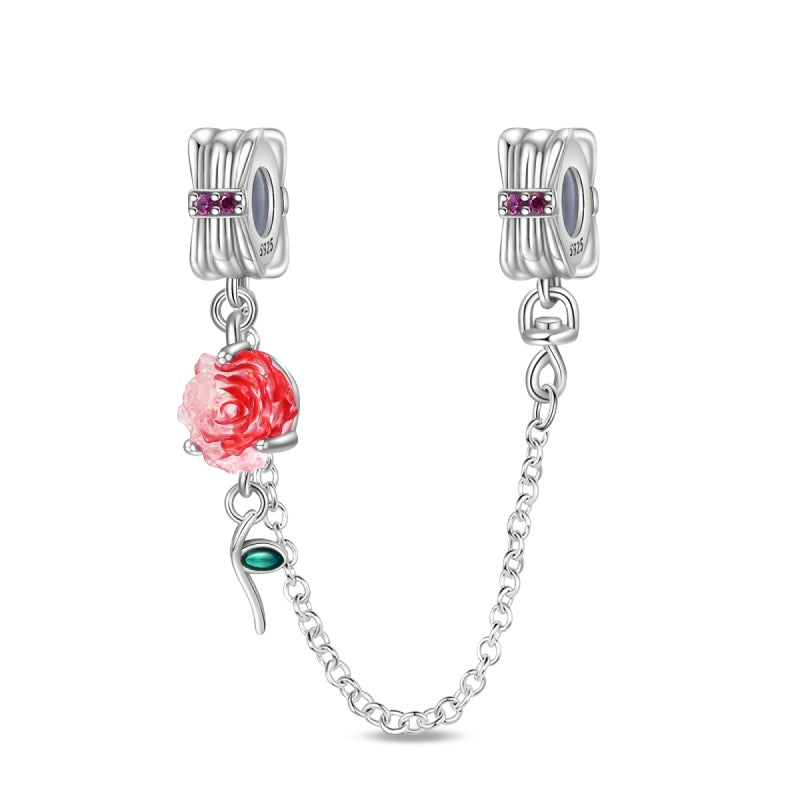 Cadena de Seguridad Rosa Roja