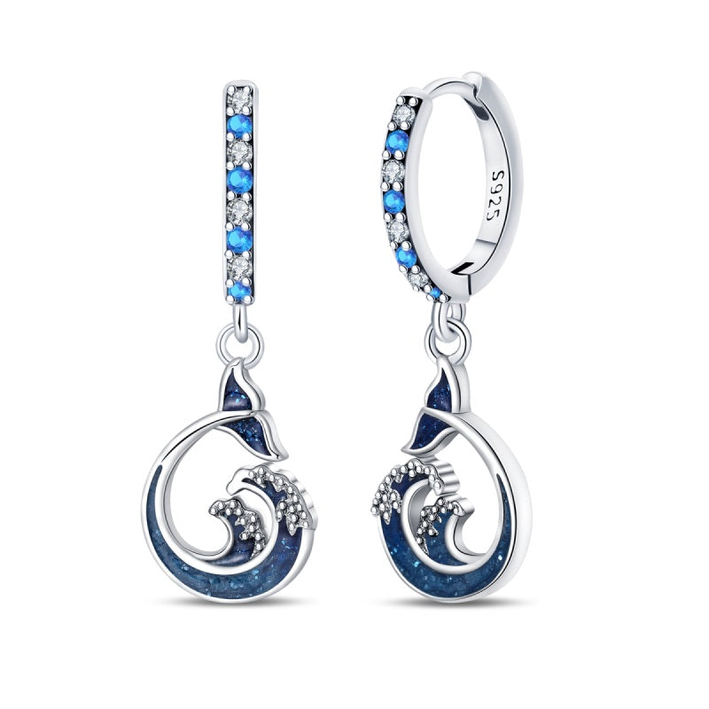 Aretes Olas de Mar