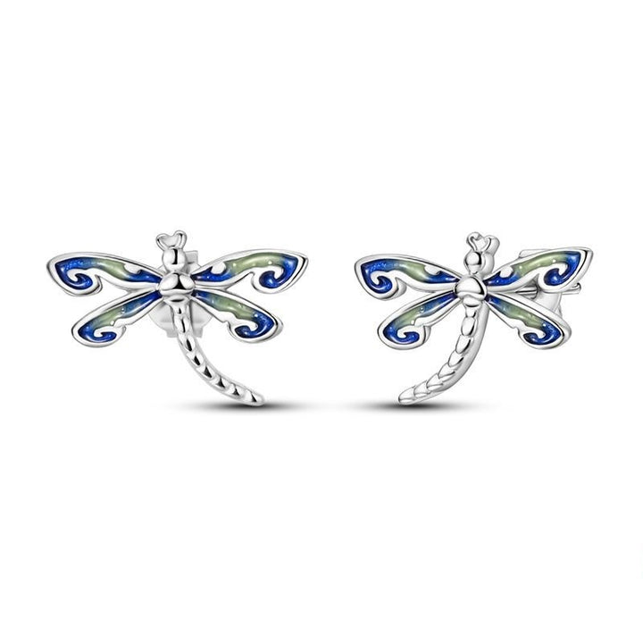 Aretes Libélula Vector
