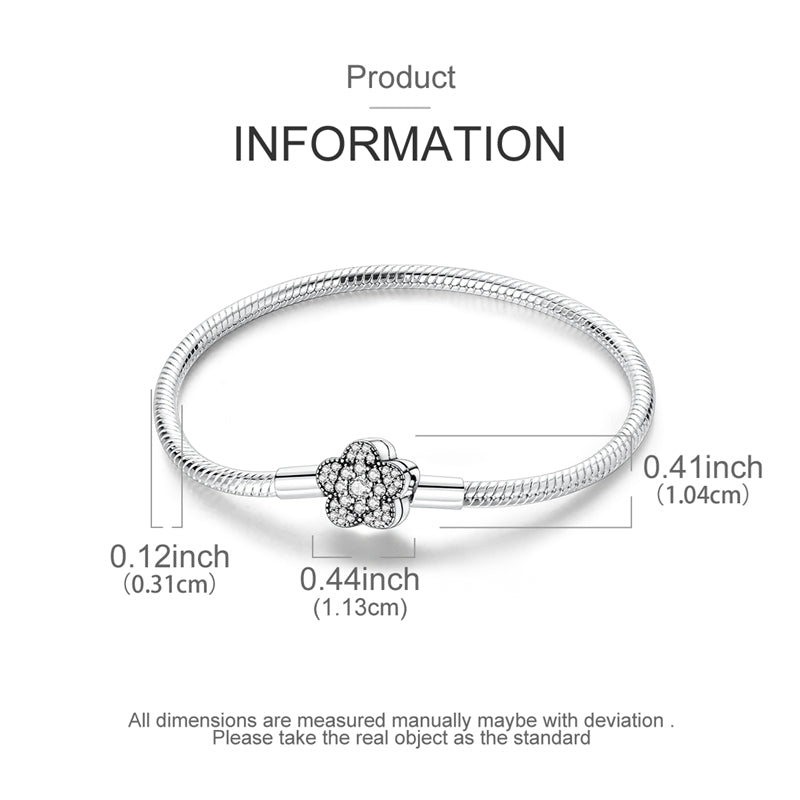 Pulsera Flor Diamantada