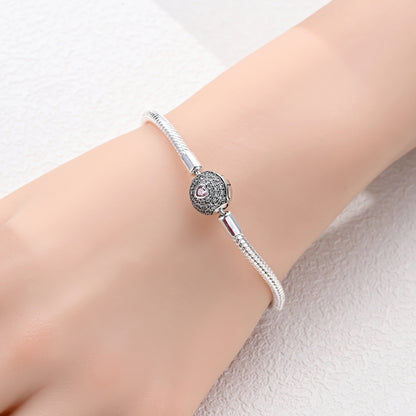 Pulsera Corazon Rosa