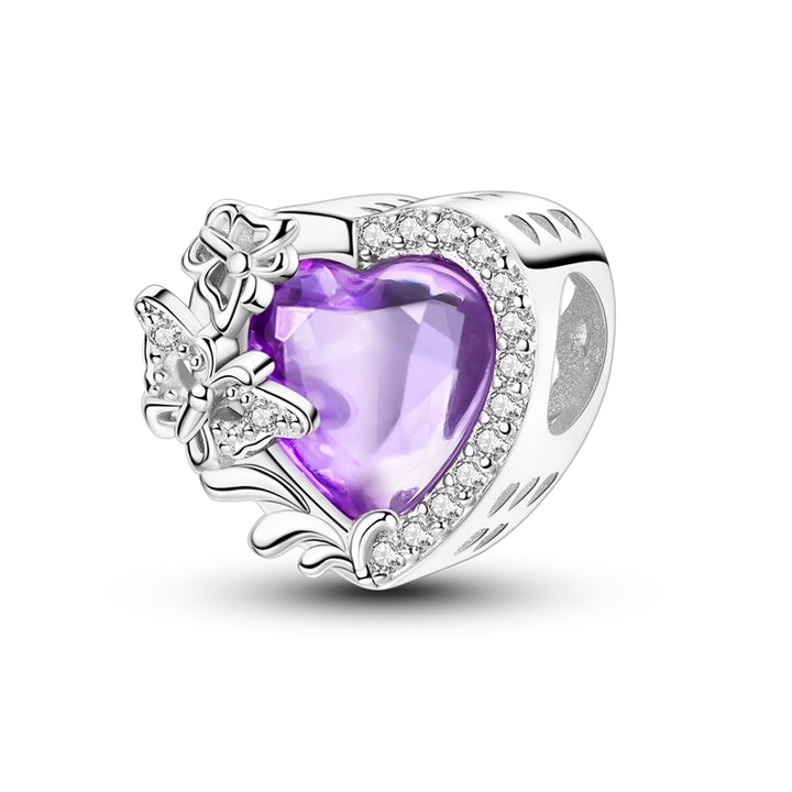 Clip de Corazón Morado