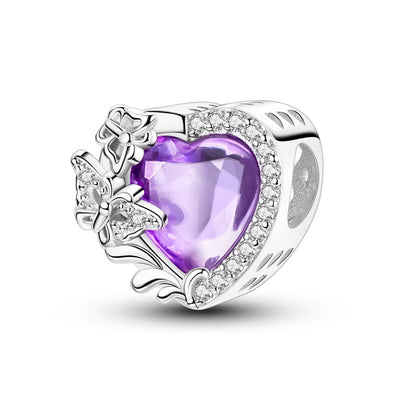 Clip de Corazón Morado