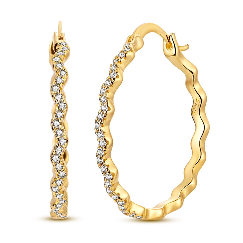 Aretes Irregulares Brillantes