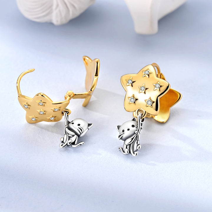 Aretes Estrellas & Gatitos