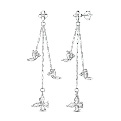 Aretes Colgantes Mariposas