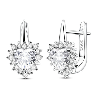 Aretes Brillates de Corazon