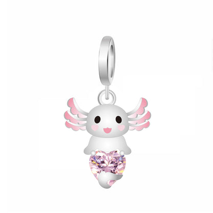 Ajolote Con Corazon Rosa