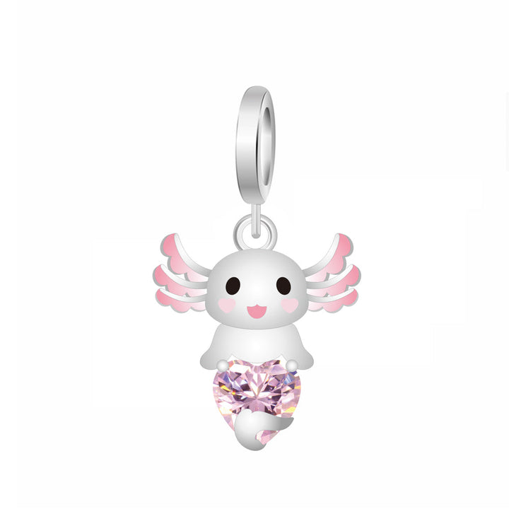 Ajolote Con Corazon Rosa