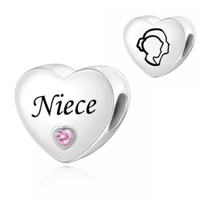 Corazón Plateado "Niece"