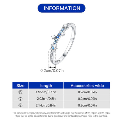 Anillo de Estrellas Azules