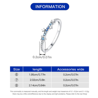 Anillo de Estrellas Azules