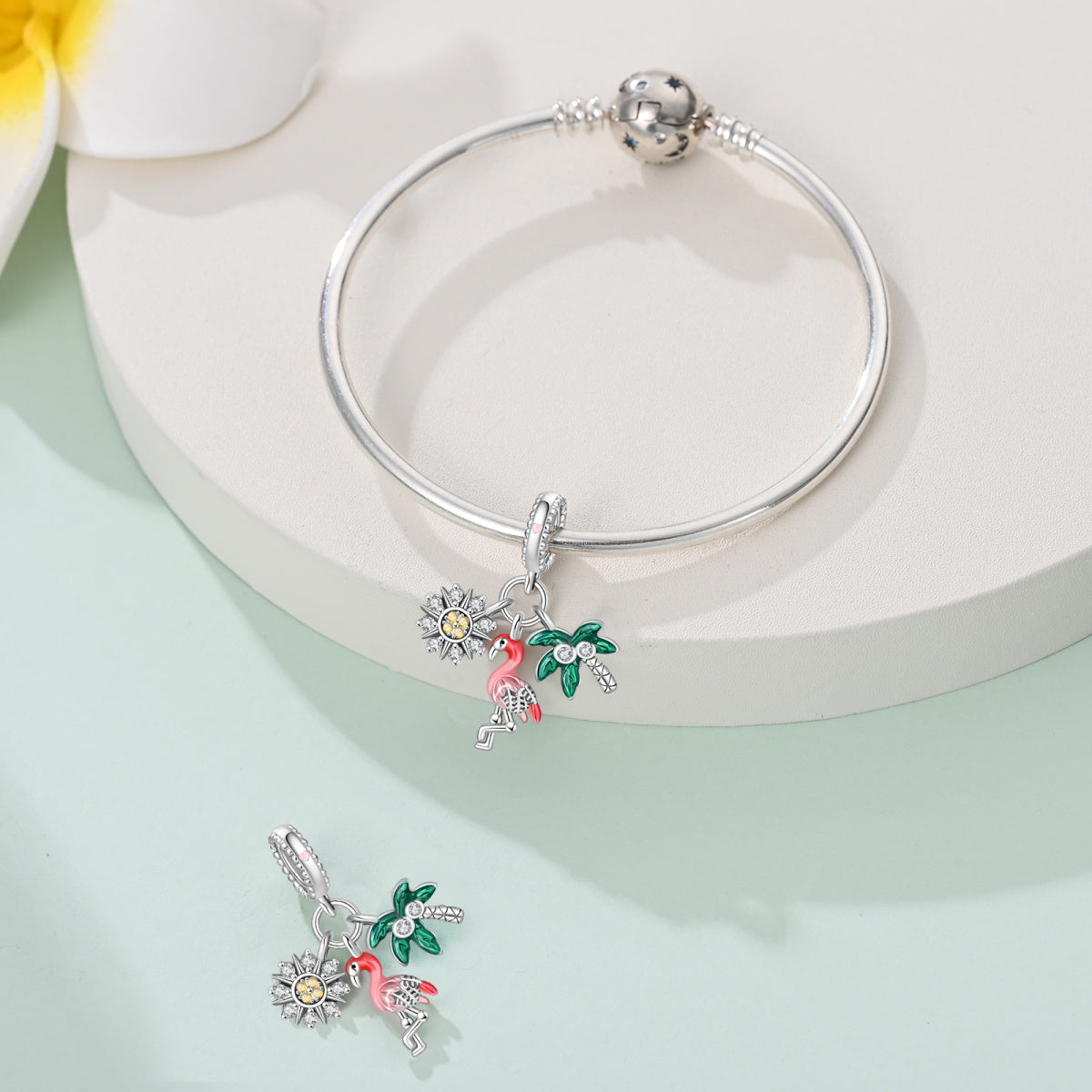 Flamingo & Palmera