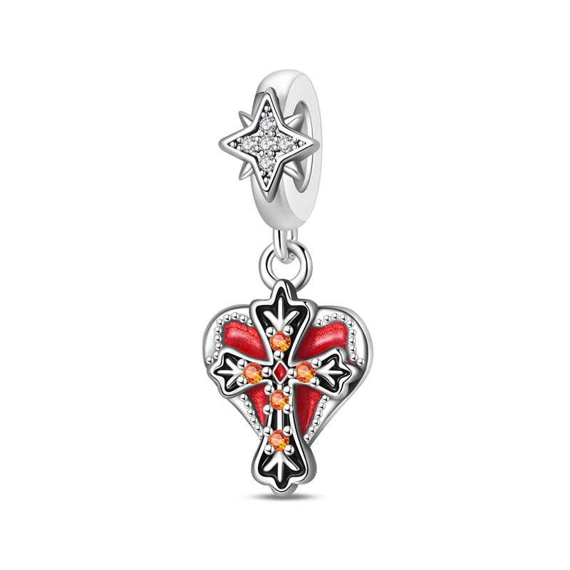 Cruz & Corazon Rojo