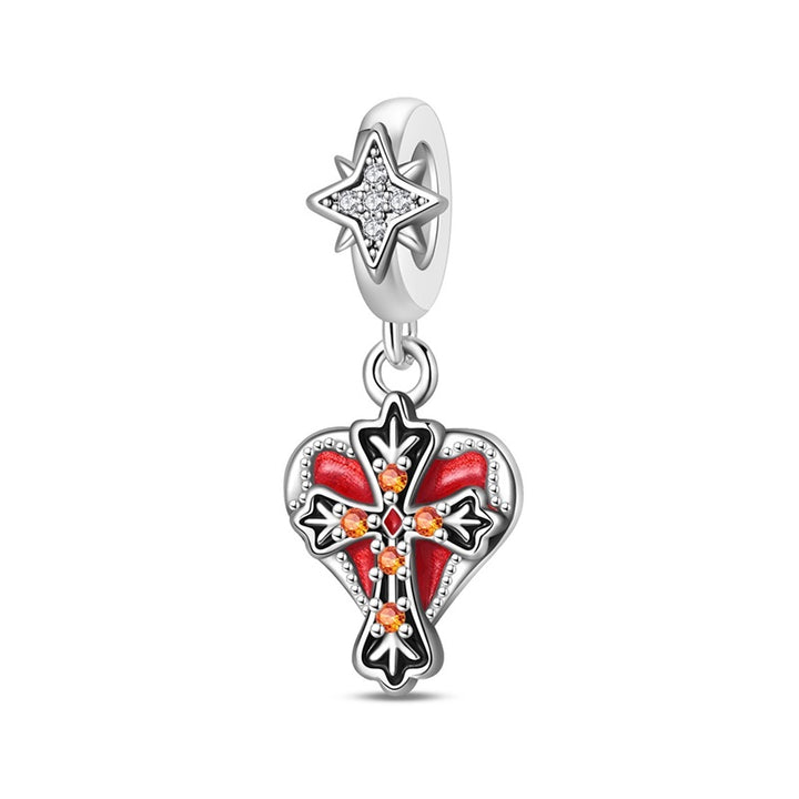 Cruz & Corazon Rojo