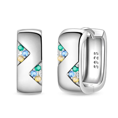 Aretes Zigzag Multicolor