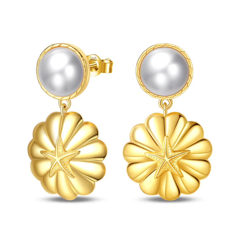 Aretes Flor y Perla