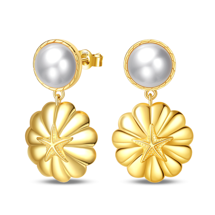 Aretes Flor y Perla