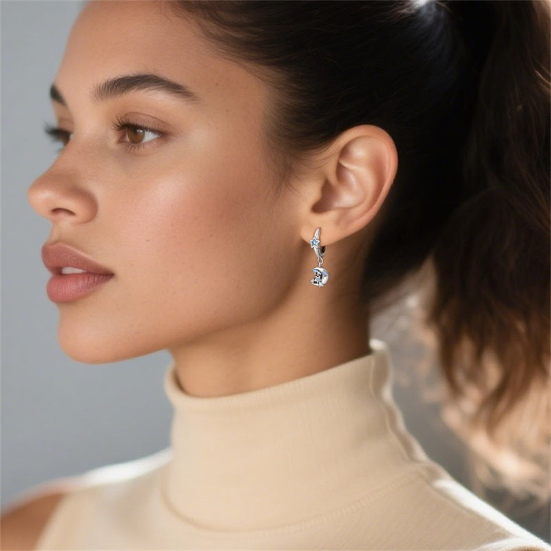 Aretes Luna & Azul