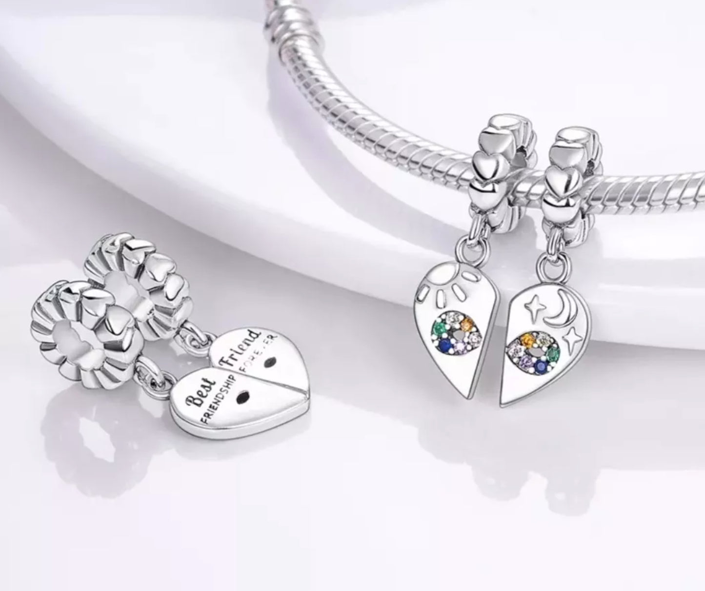 Corazon de Sol & Luna "Mejores Amigas"