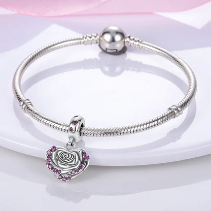 Corazon de Rosa Diamantada