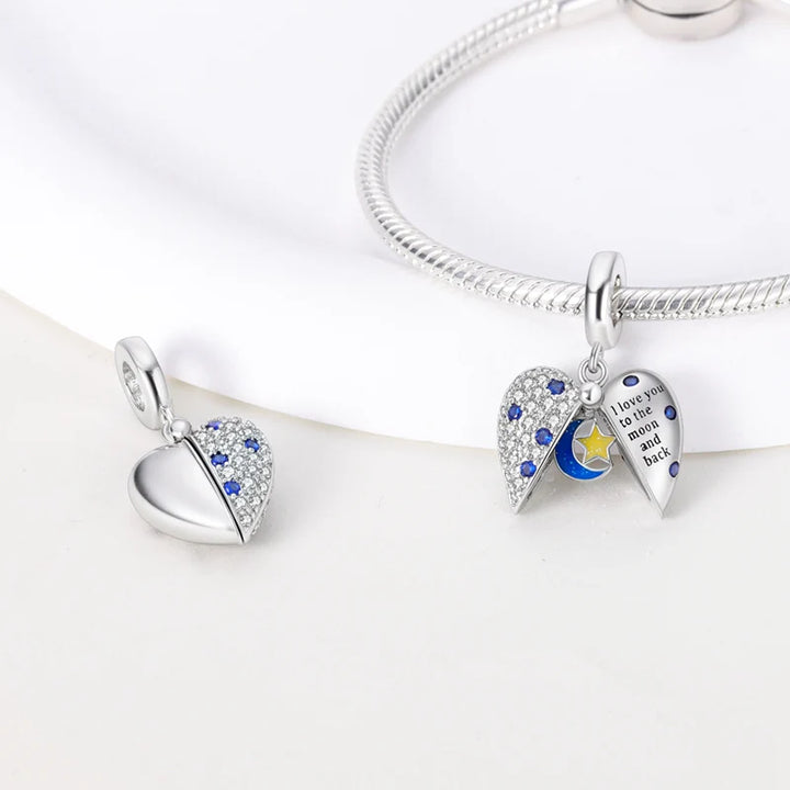 Corazon Luna & Estrella Diamantada