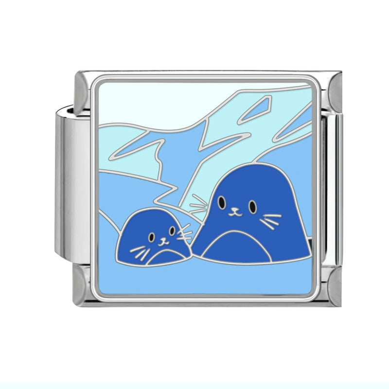 Charm Italiano Focas Azules