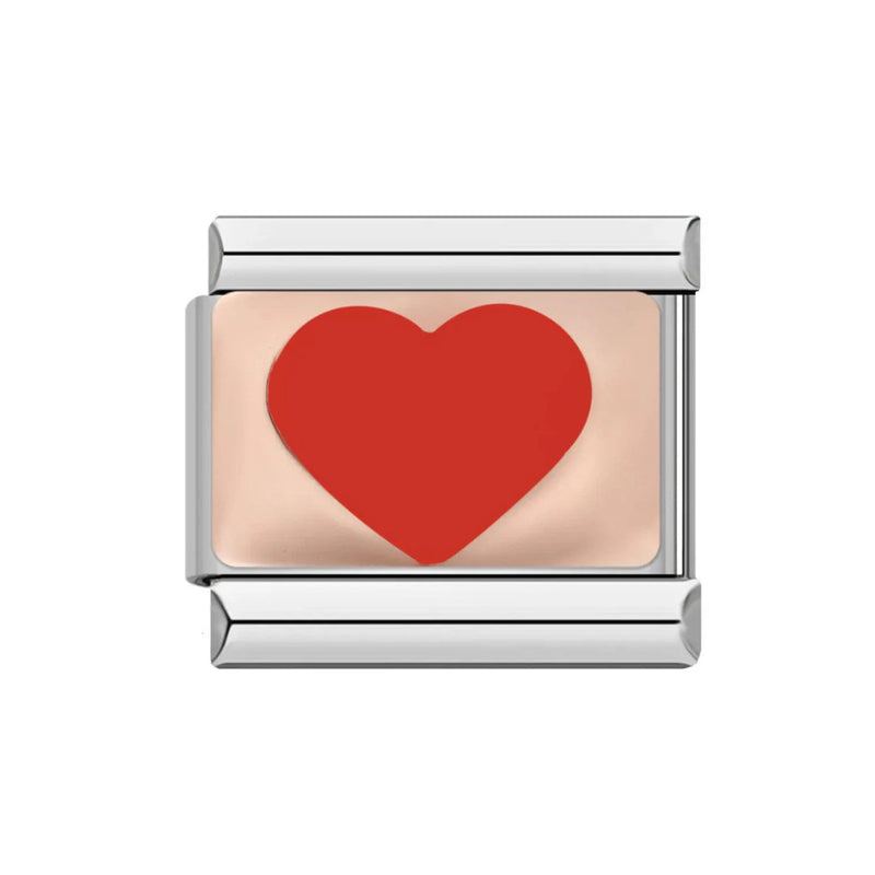 Charm Italiano Corazon Rosa