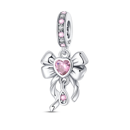 Moño y Corazón Rosa