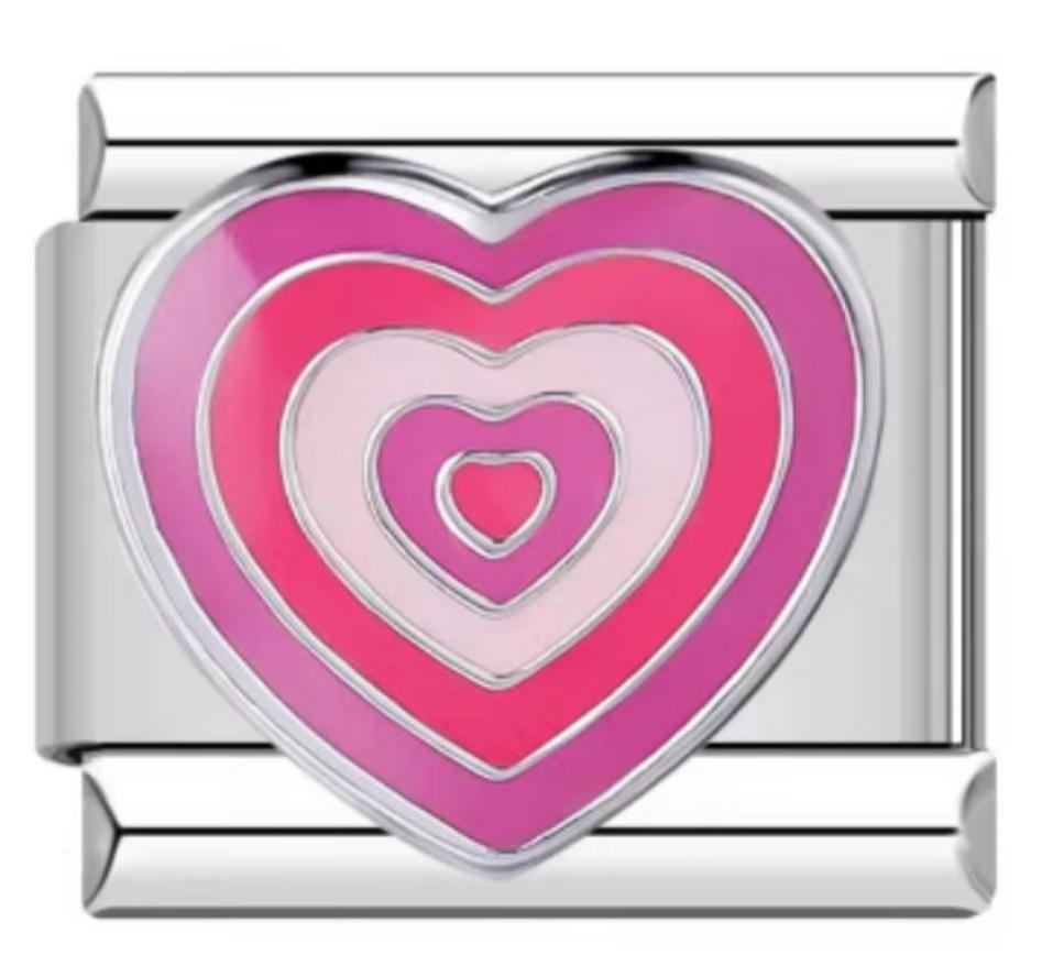 Italiano Corazón Multicolor Rosa