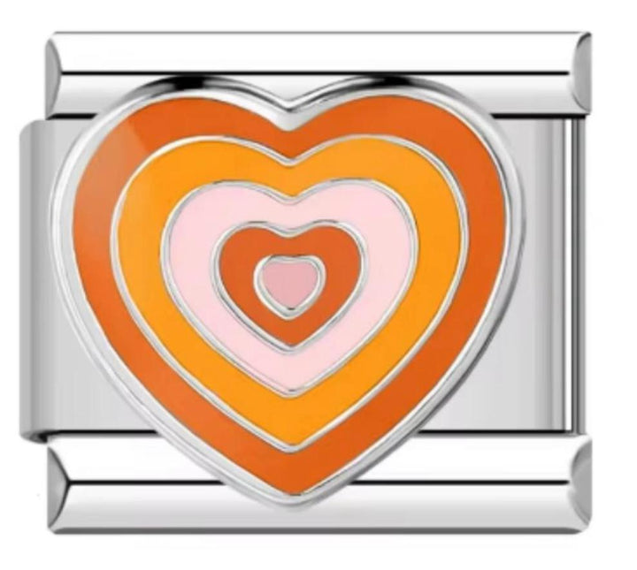 Italiano Corazon Multicolor Naranja
