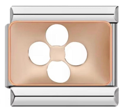 Italiano Flor Fondo Dorado