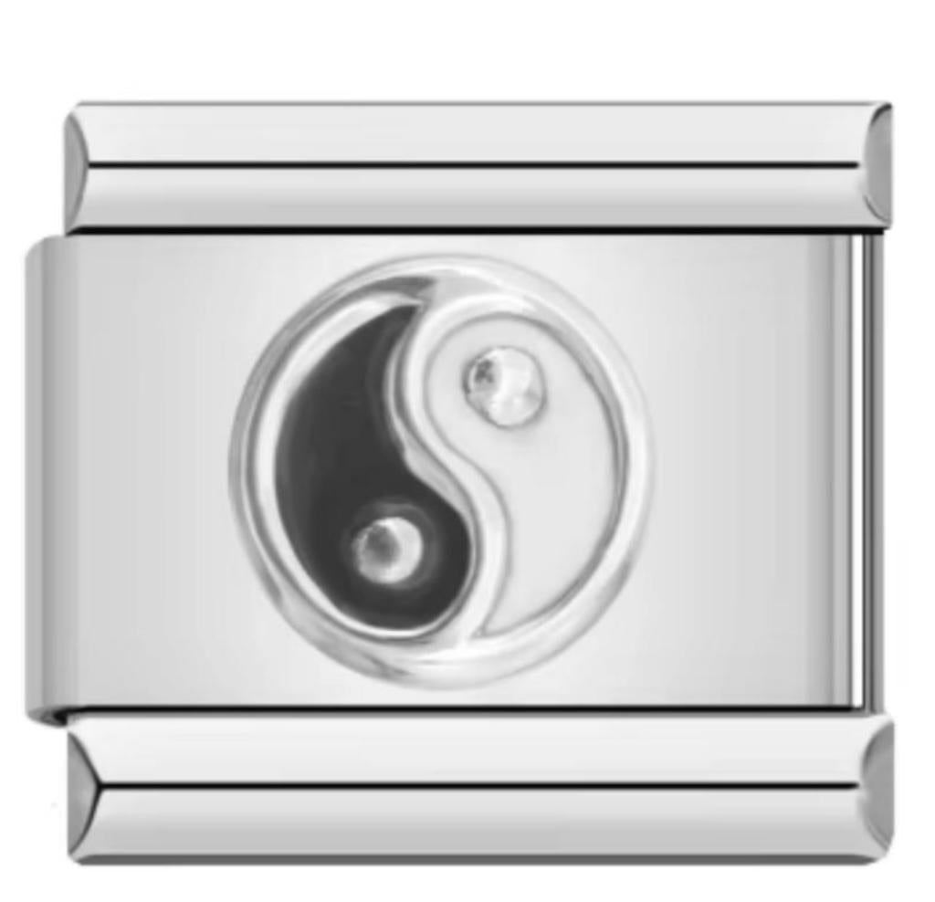 Italiano Yin Y Yang Plateado