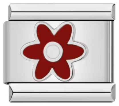 Italiano Flor Color Roja