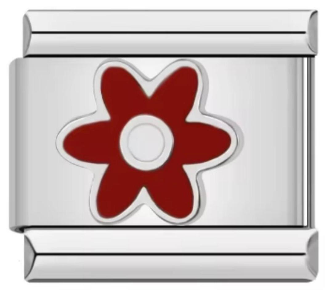 Italiano Flor Color Roja