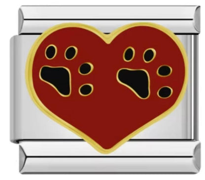 Italiano Corazon Huellas De Perro