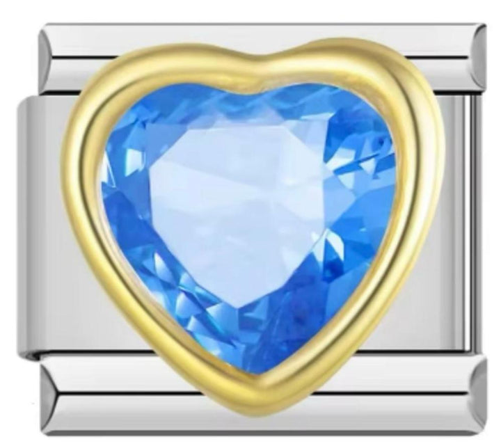 Italiano Piedra Corazón Azul