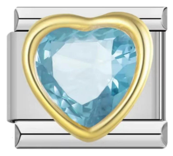 Italiano Piedra Corazón Azul