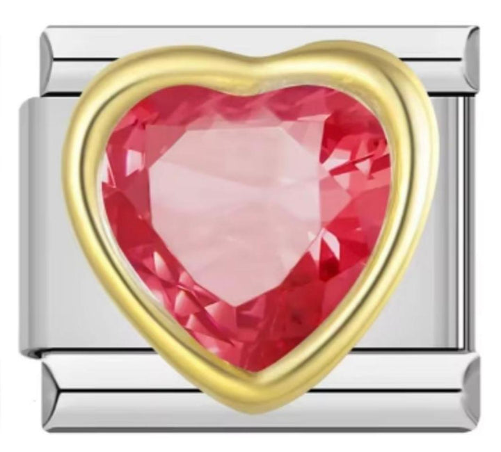 Italiano Piedra Corazón Rojo