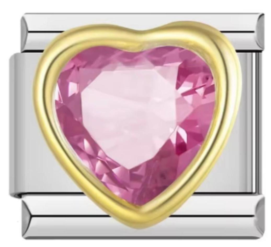 Italiano Piedra Corazón Rosa