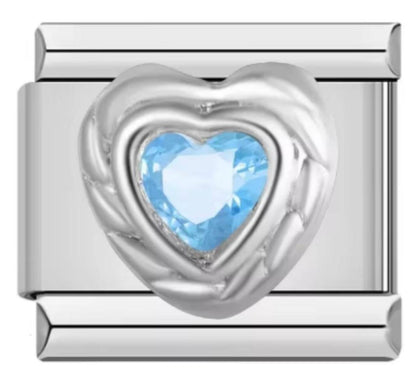 Italiano Piedra Corazón Azul