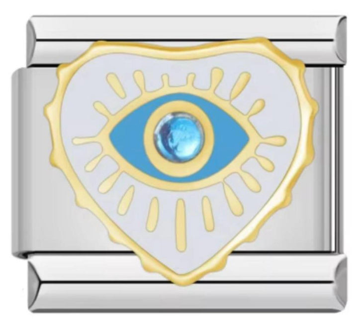Italiano Ojo de Horus Corazón Blanco