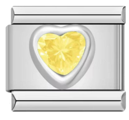 Italiano Piedra Corazón Amarilla