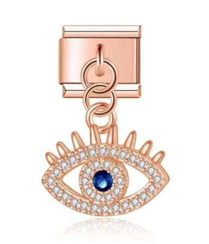 Italiano Colgante Ojo de Horus Rosa