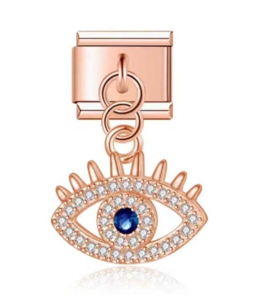 Italiano Colgante Ojo de Horus Rosa