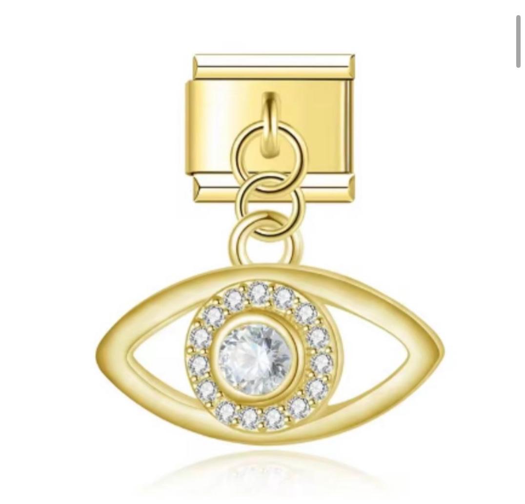 Italiano Colgante Ojo de Horus Dorado